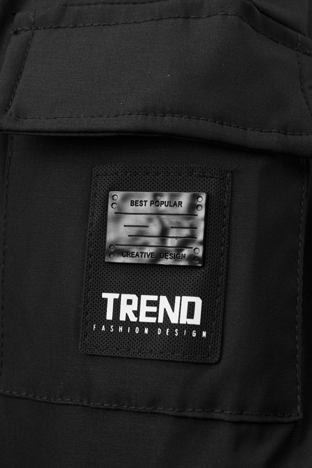 Chlapecká zimní bunda s kožešinou černá