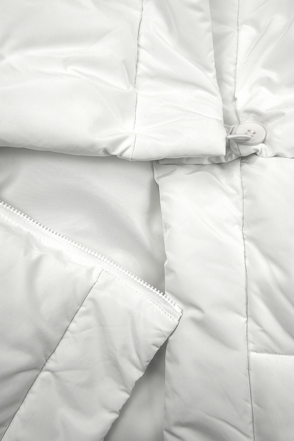 Bílá zimní bunda 2 v 1