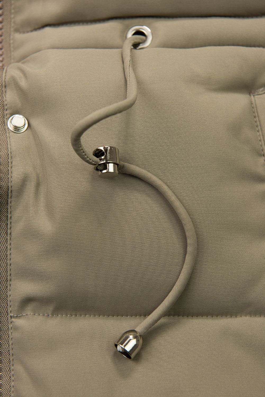 Zimní bunda s odepínací umělou kožešinou béžová