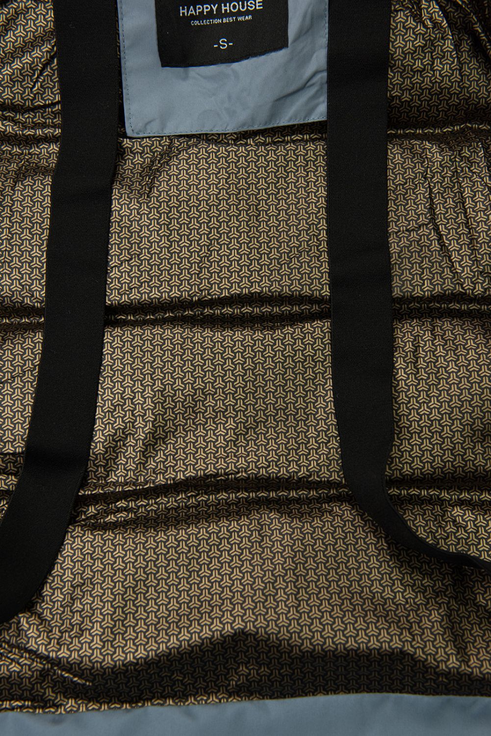 Ocelově modrá dámská zimní bunda s kapucí