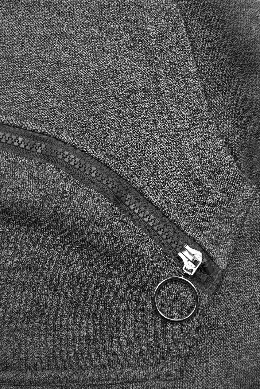 Prodloužená mikina grafit/žlutá