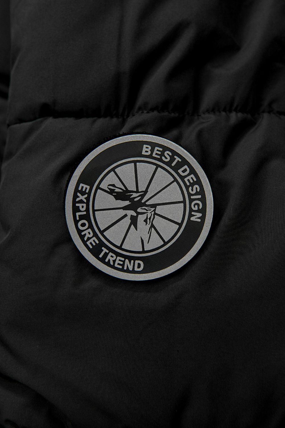 Chlapecká zimní bunda s kapucí, černá