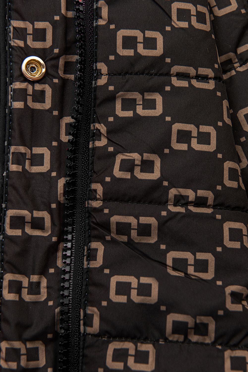 Oboustranná přechodná parka černá