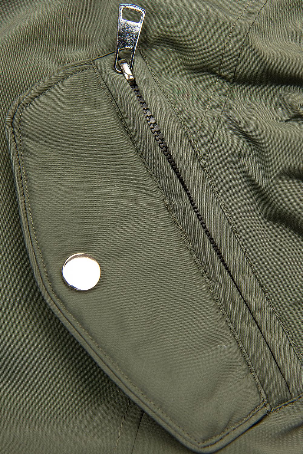 Oboustranná přechodná parka khaki/černá