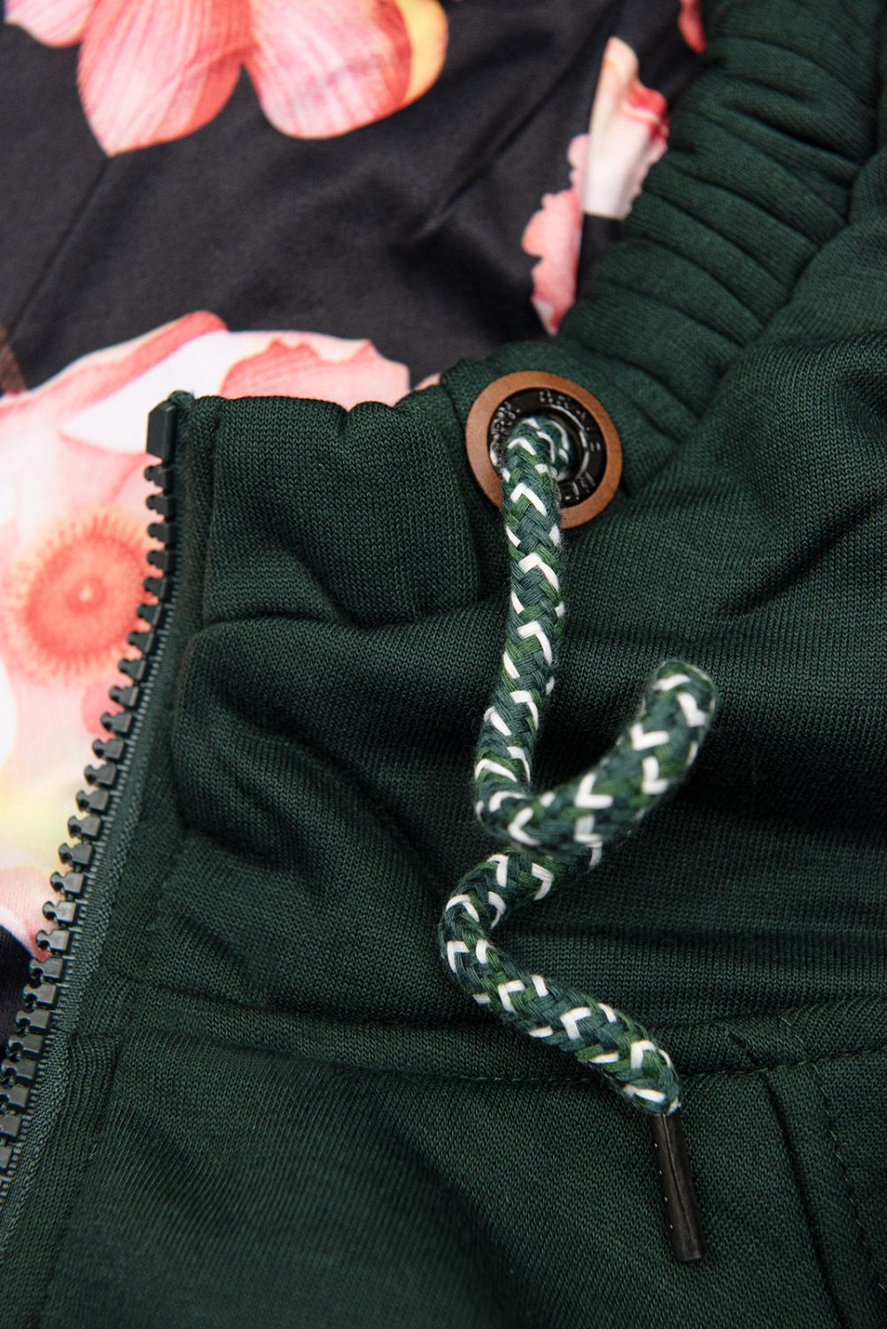 Smaragdově zelená prodloužená mikina od LHD