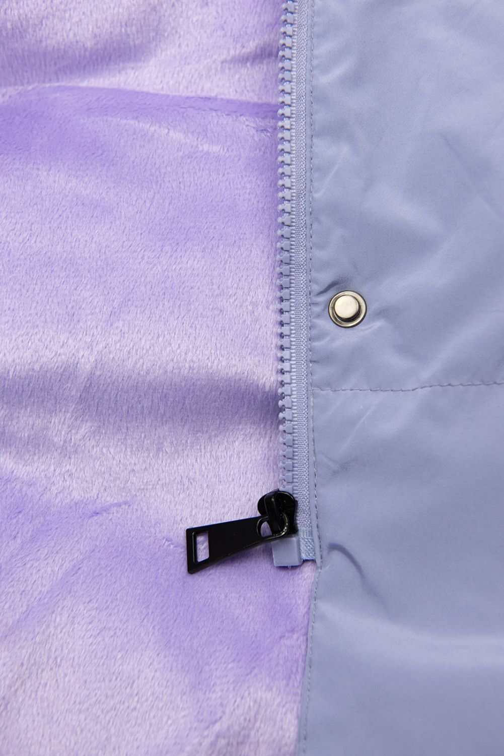 Světle fialová dlouhá prošívaná vesta