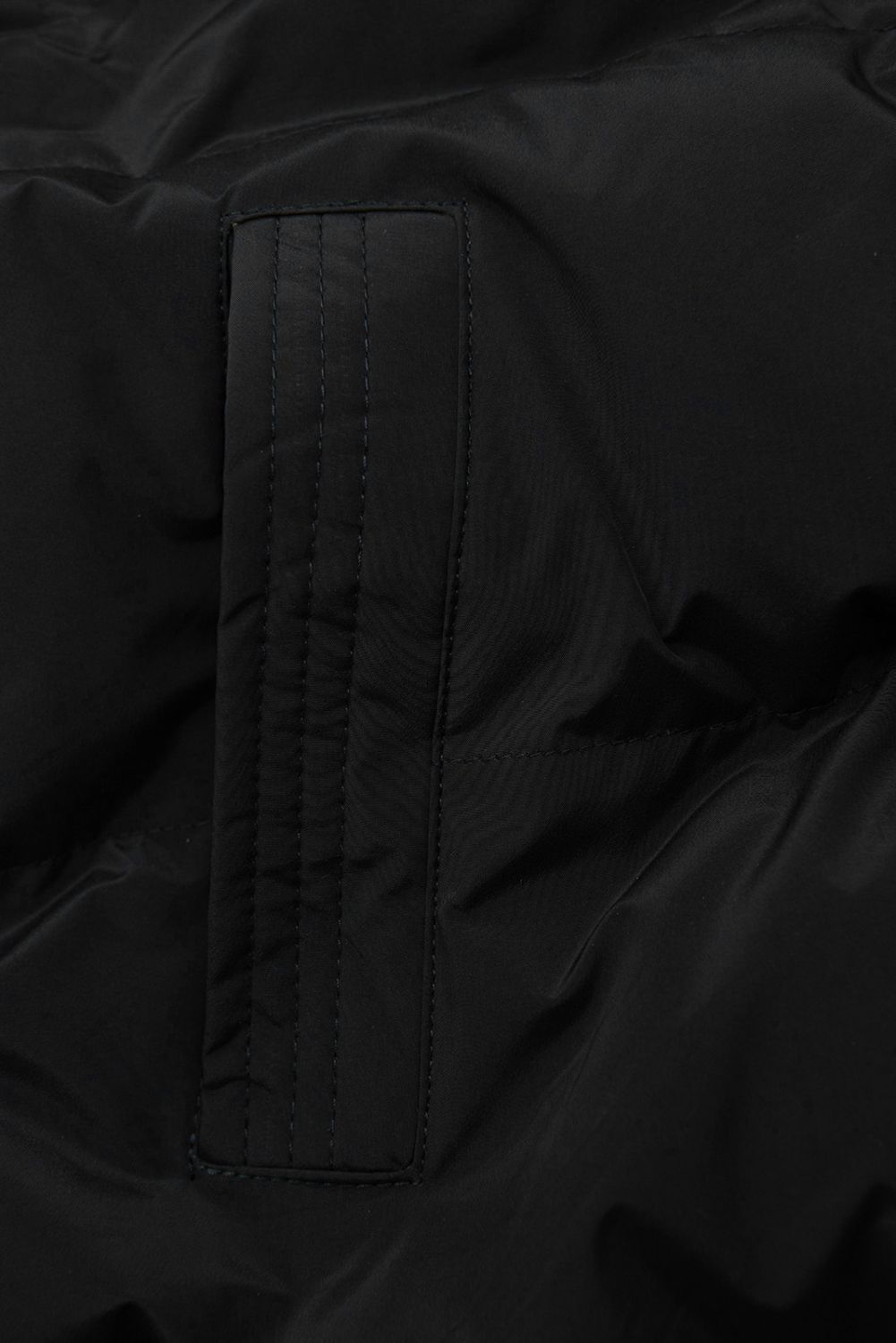 Černá dlouhá prošívaná vesta