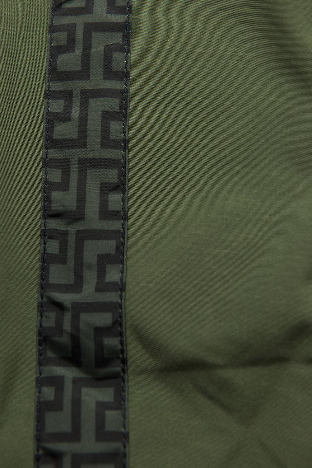 Khaki prošívaná oboustranná bunda