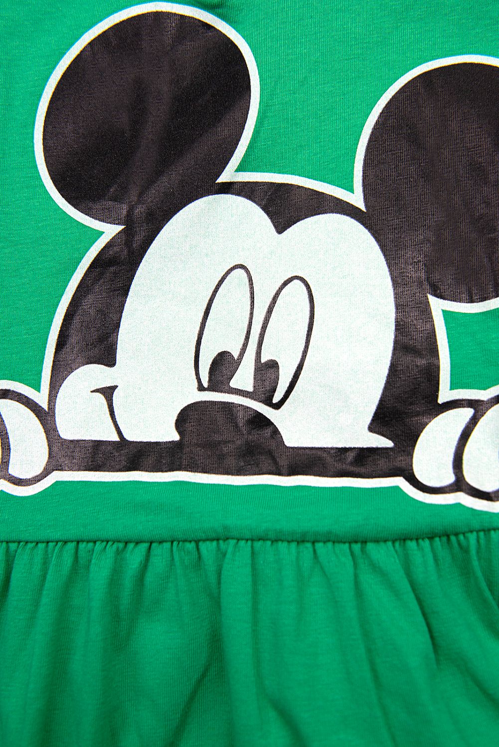 Zelené šaty v A-střihu