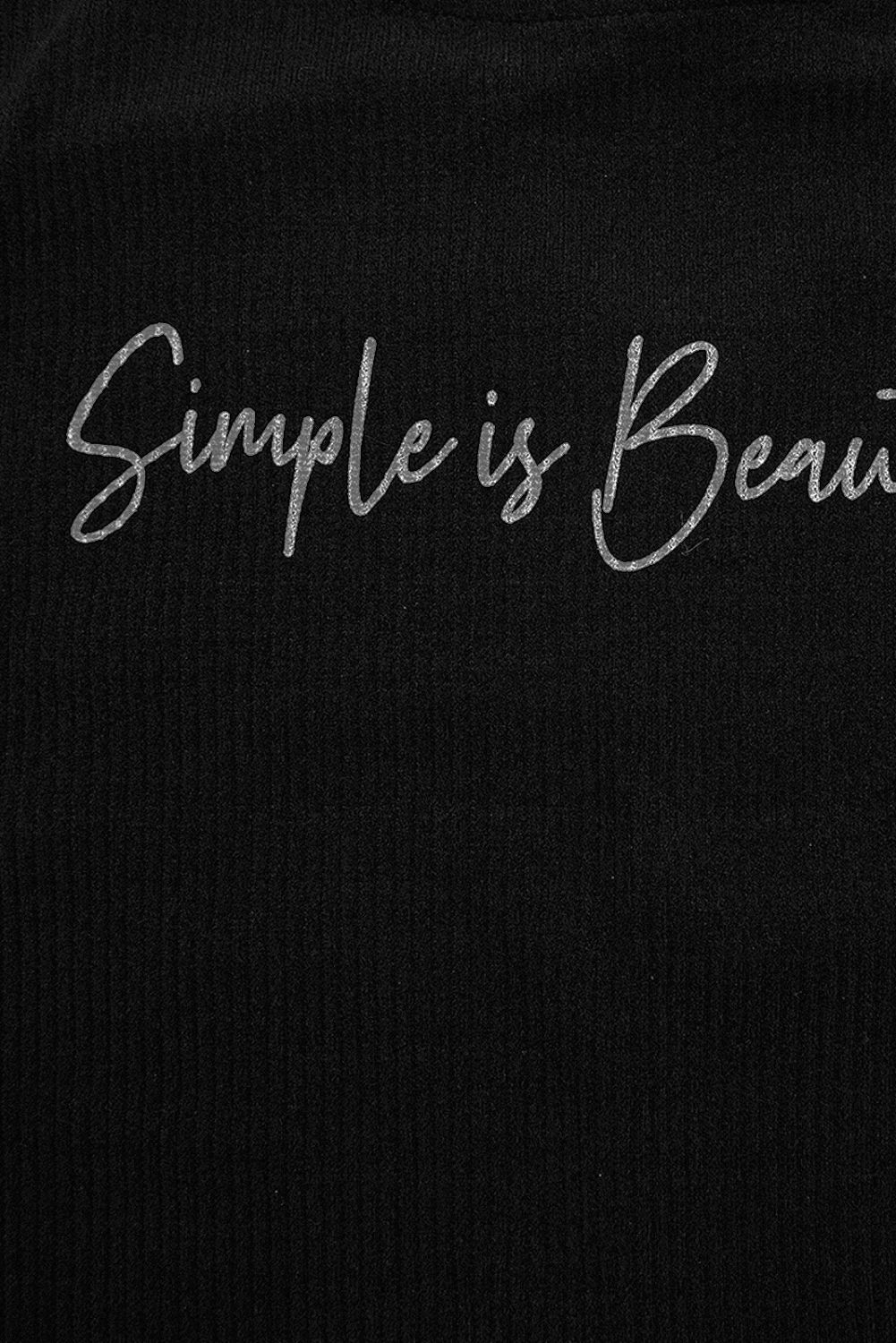 Černé plus size šaty SIMPLE IS BEAUTIFUL