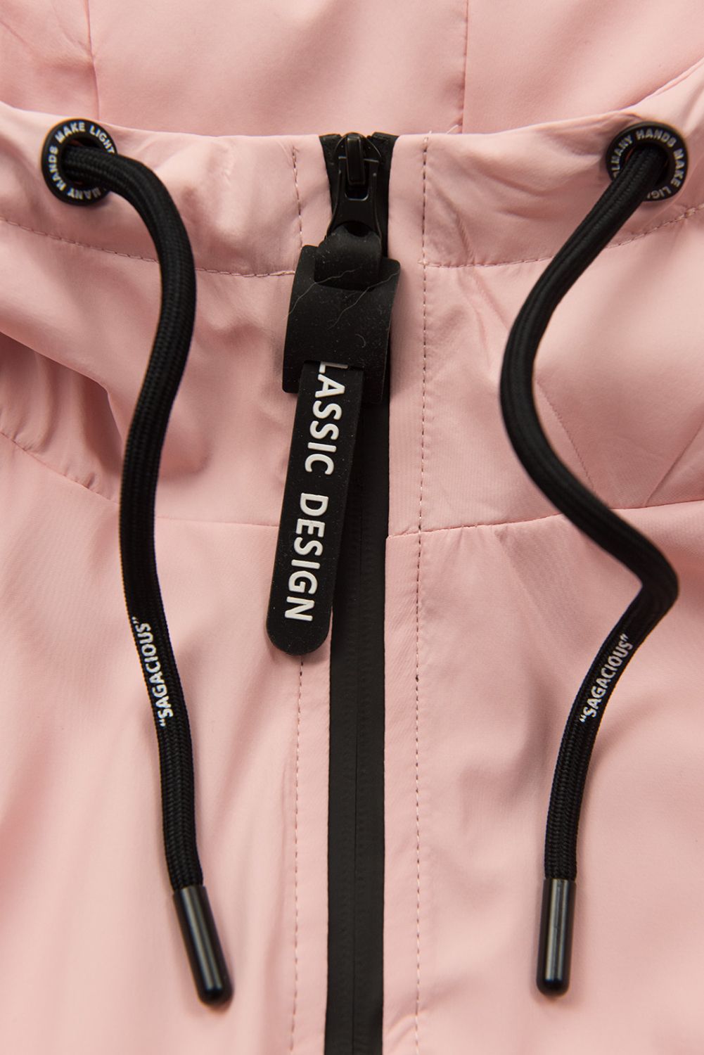 Růžová přechodná parka CLASSIC