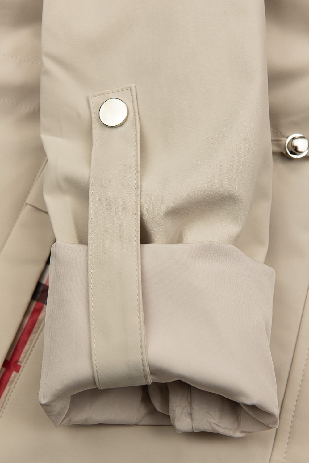 Krémový přechodný trenčkot