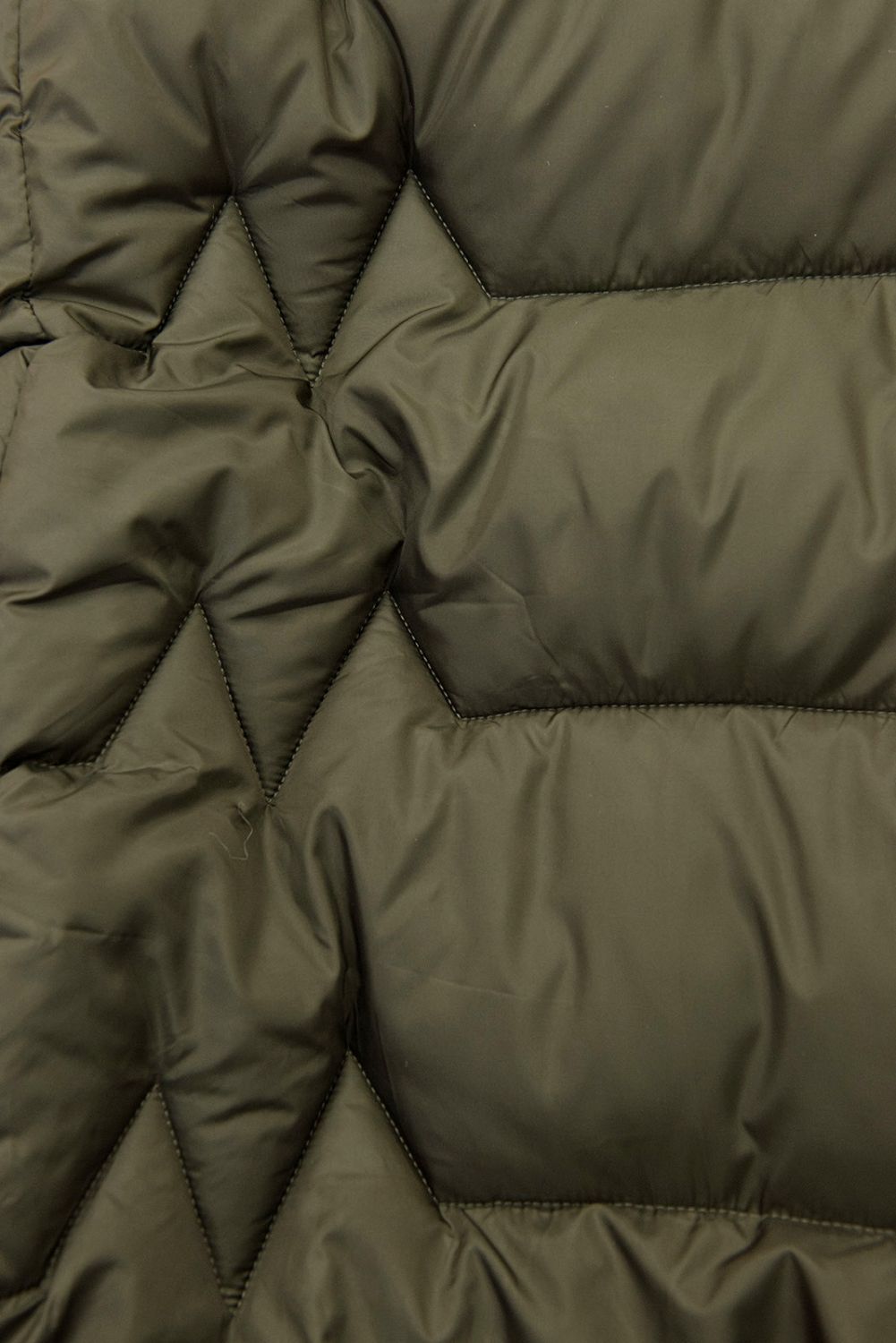 Elegantní zimní bunda s kožešinou, khaki