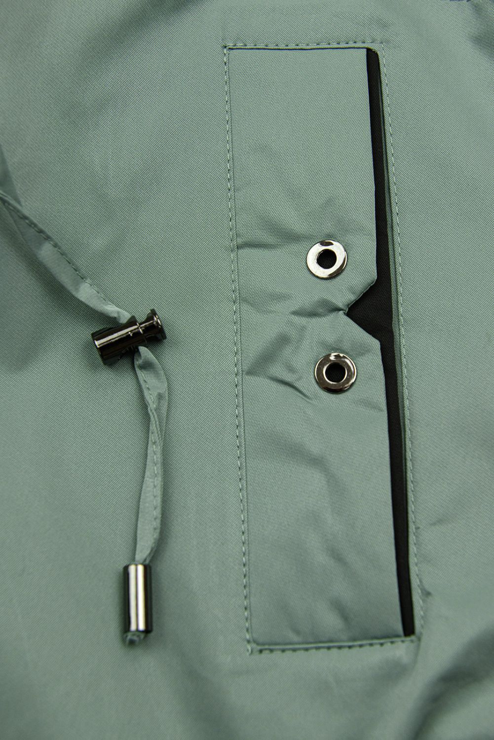 Přechodná bunda v prodlouženém střihu zelená