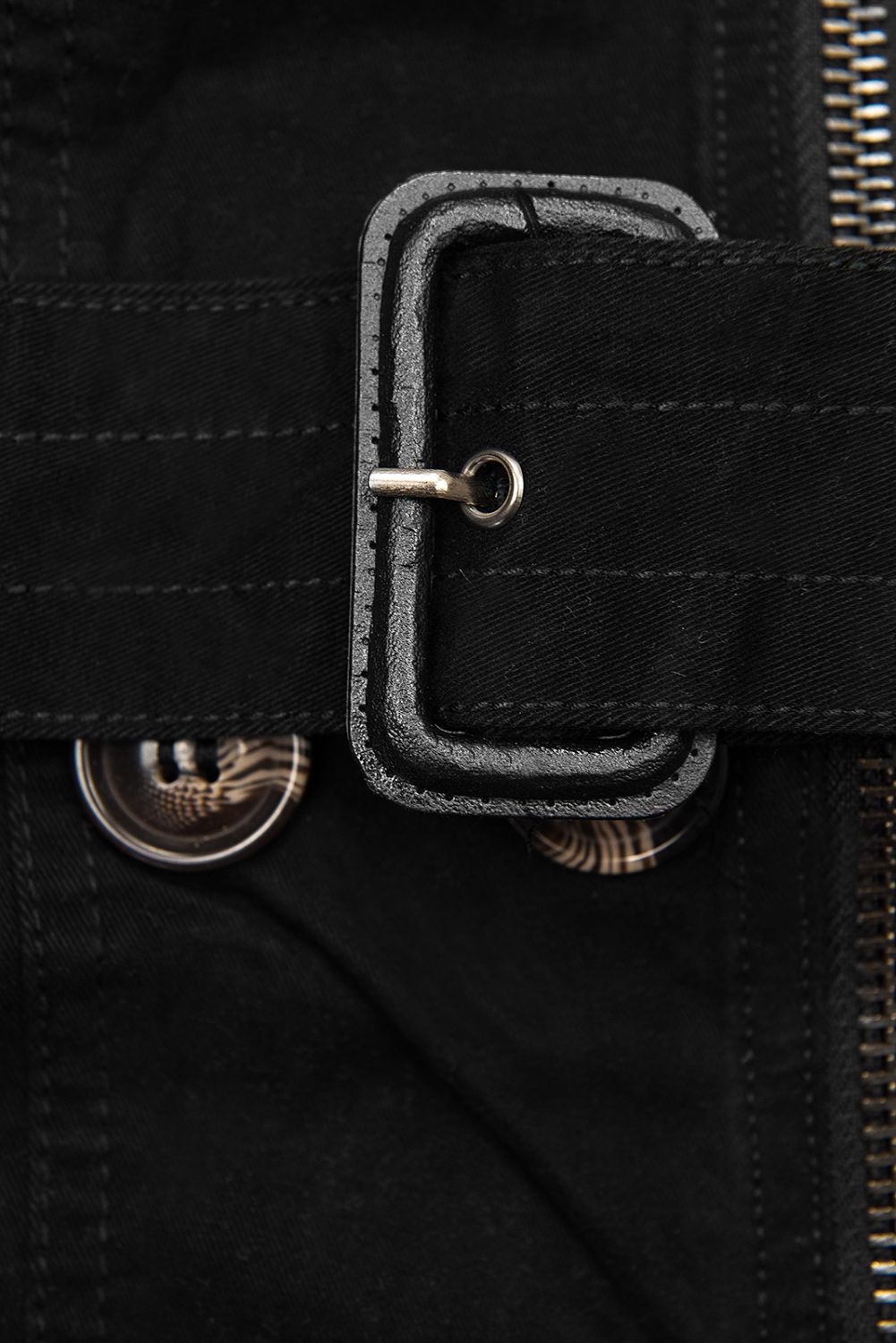 Černý kabát/trenčkot