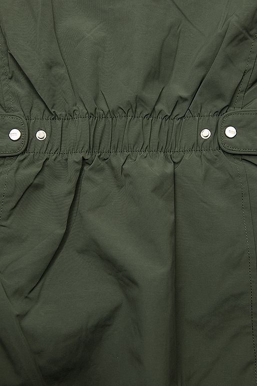 Oboustranná bunda se stahováním khaki/černá