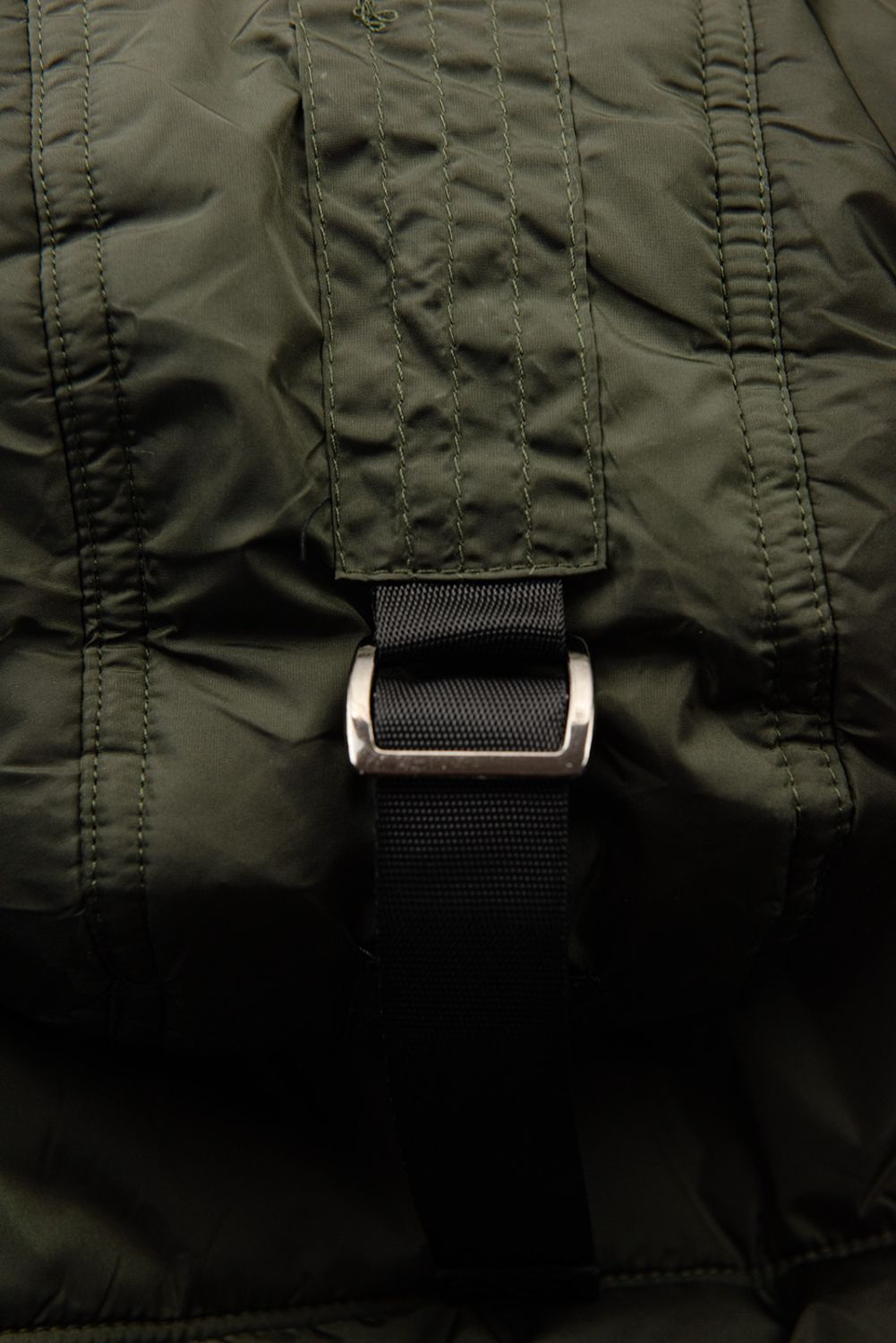 Khaki zimní bunda s plyšem a kožešinou