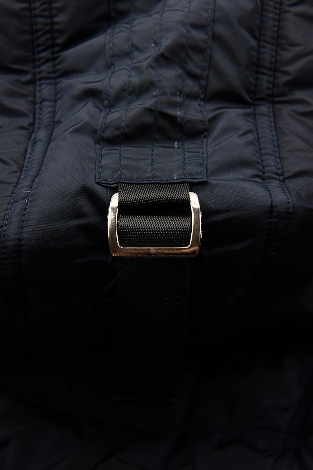 Tmavě modrá zimní bunda s plyšem a kožešinou