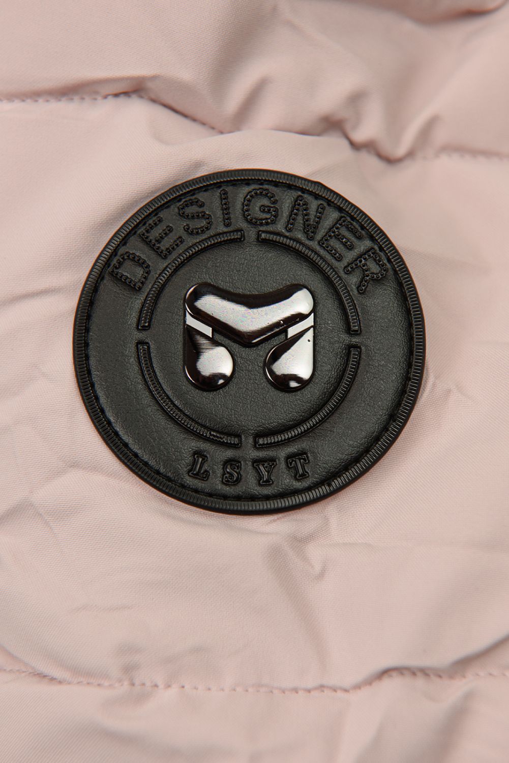 Růžová teplá zimní bunda DESIGN