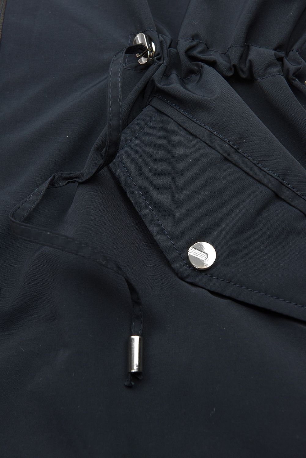 Tmavě modrá parka s odnímatelnou plyšovou podšívkou