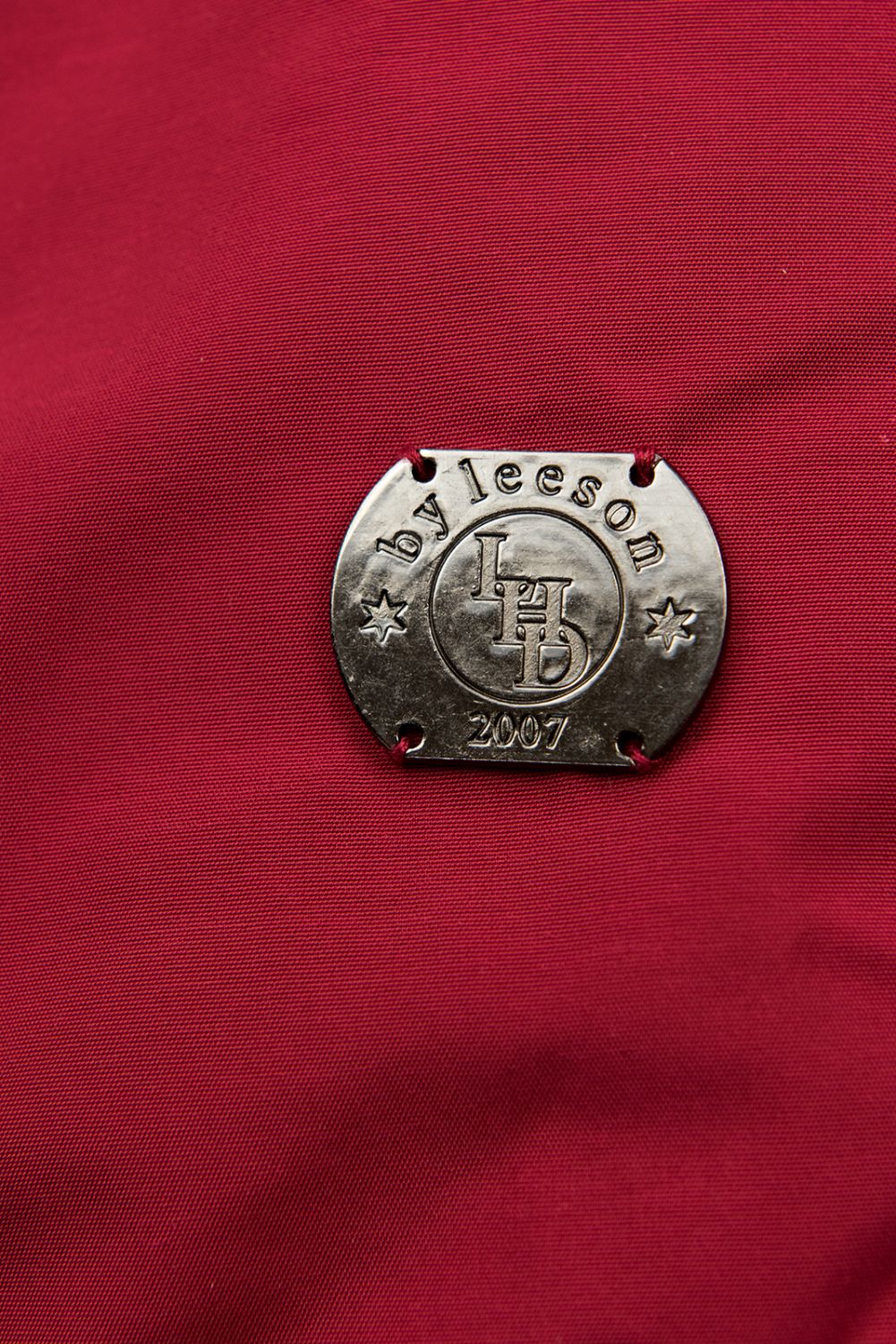 Přechodná parka se zateplením tmavě červená