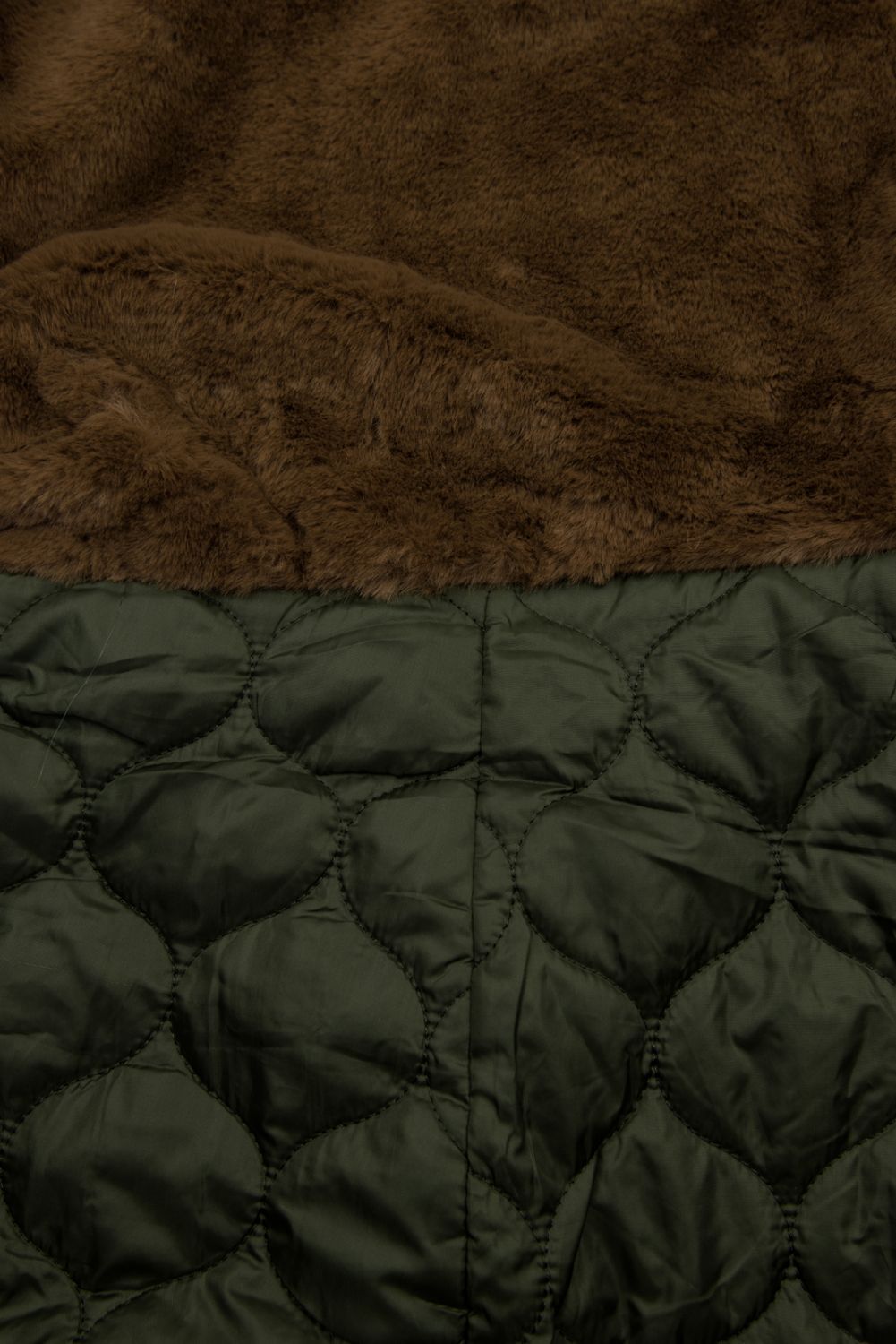 Přechodná parka se zateplením khaki