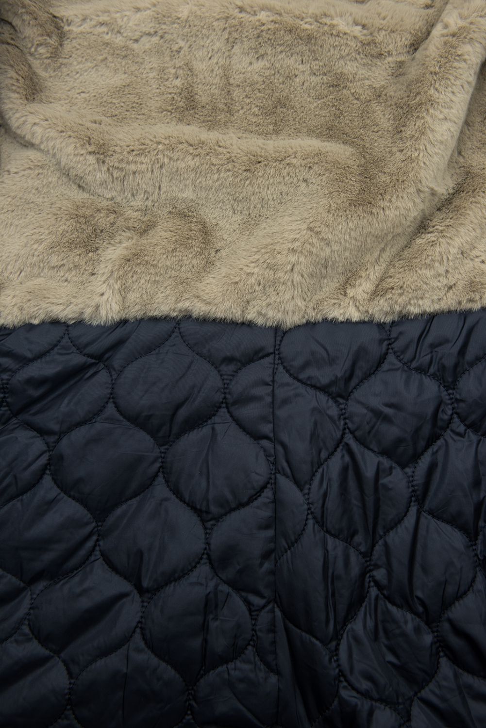 Přechodná parka se zateplením tmavě modrá