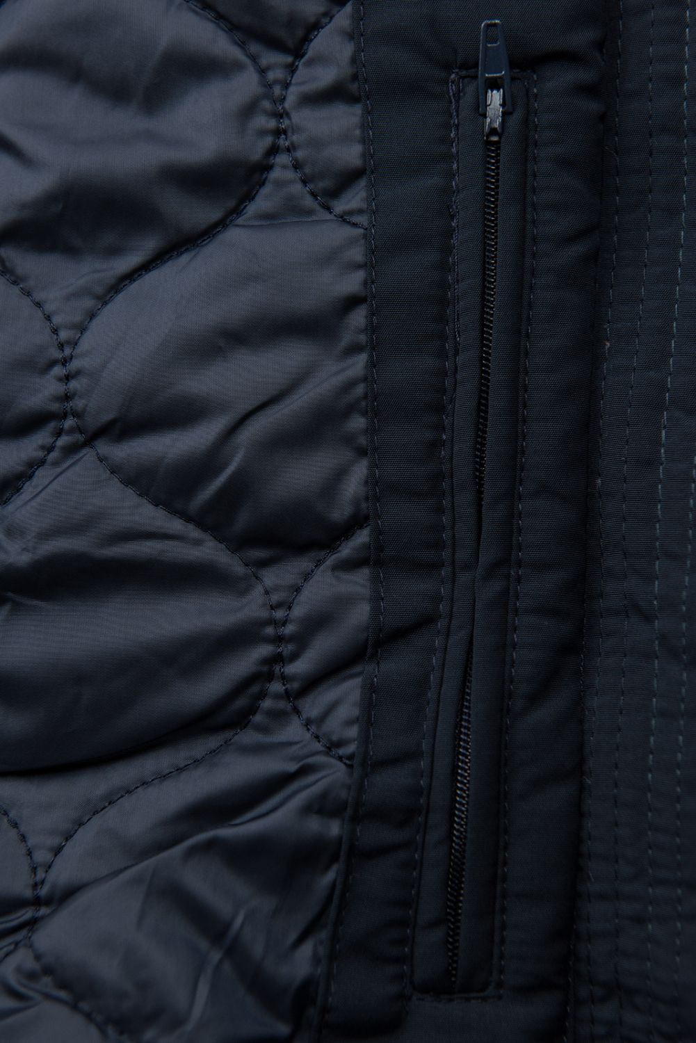 Přechodná parka se zateplením tmavě modrá