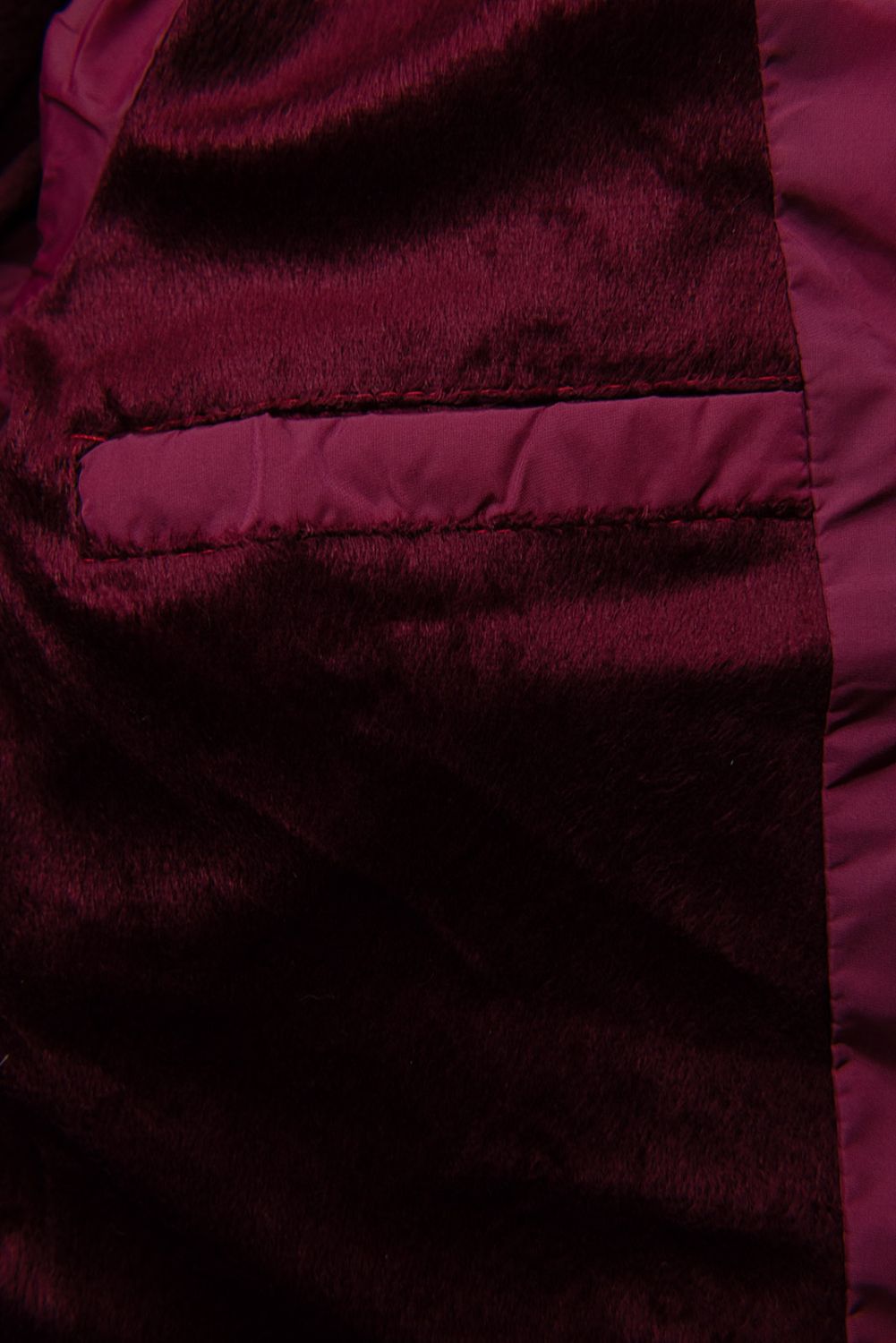 Burgundy zimní bunda v prošívaném designu