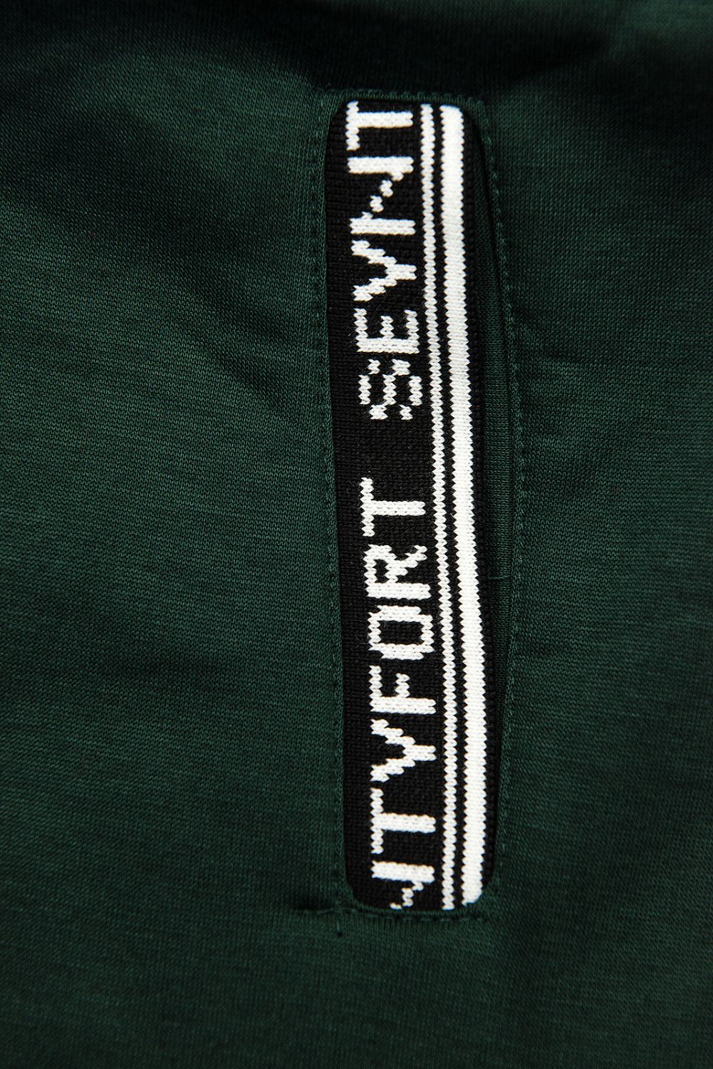 Smaragdově zelená sportovní mikina v prodlouženém střihu