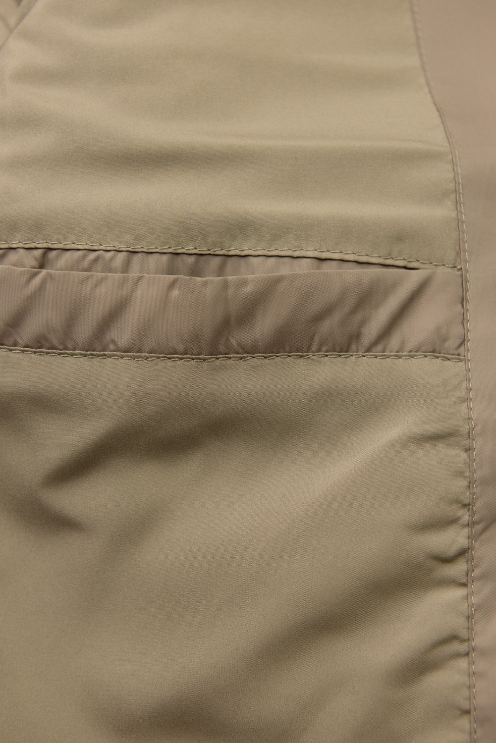 Cappuccino béžová prošívaná bunda s páskem