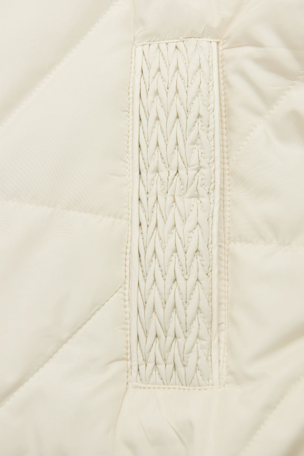 Přechodná bunda s kapucí krémová