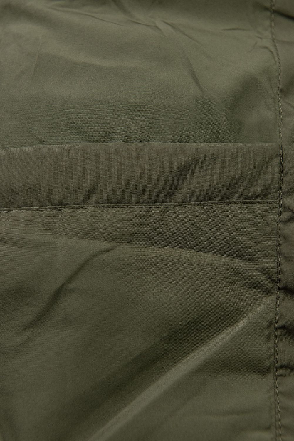 Khaki zimní bunda s páskem