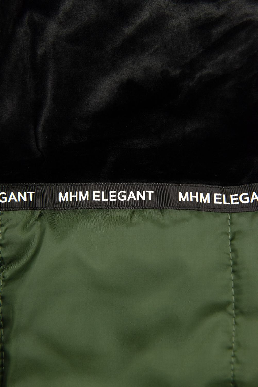 Army zelená parka s odepínatelnou umělou kožešinou