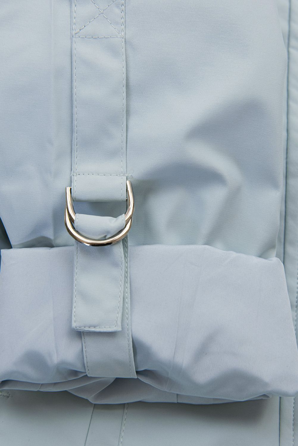 Světle modrá parka na jaro/podzim