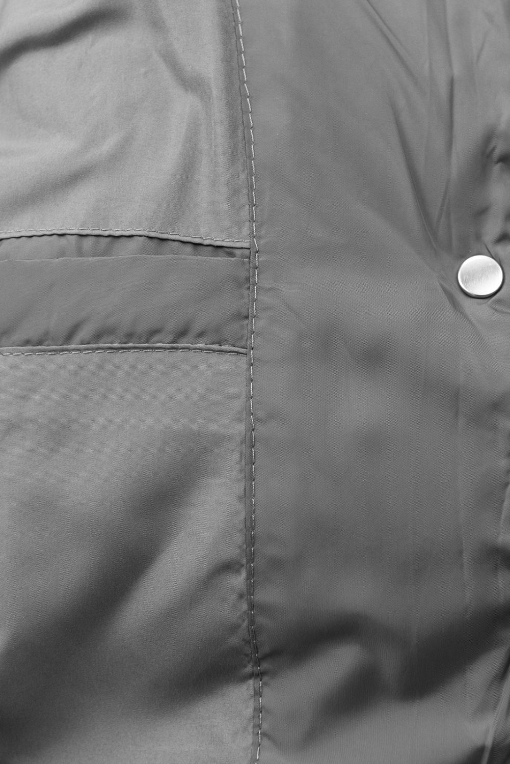 Šedá zimní bunda se zateplenou kapucí