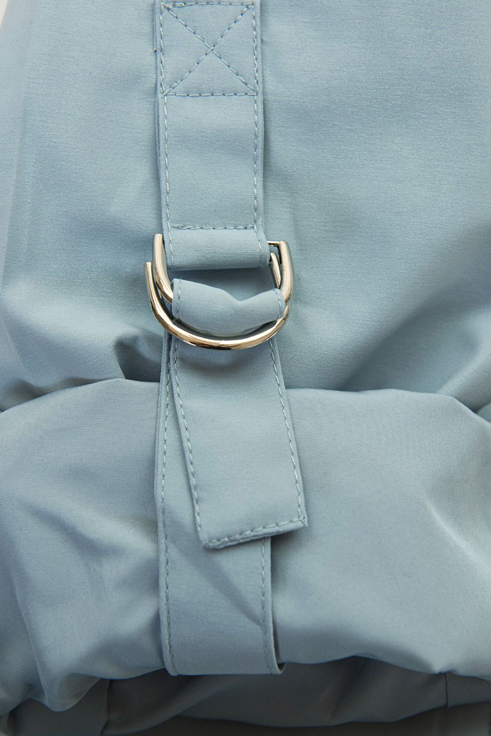 Baby blue jarní parka s odepínatelnou kapucí