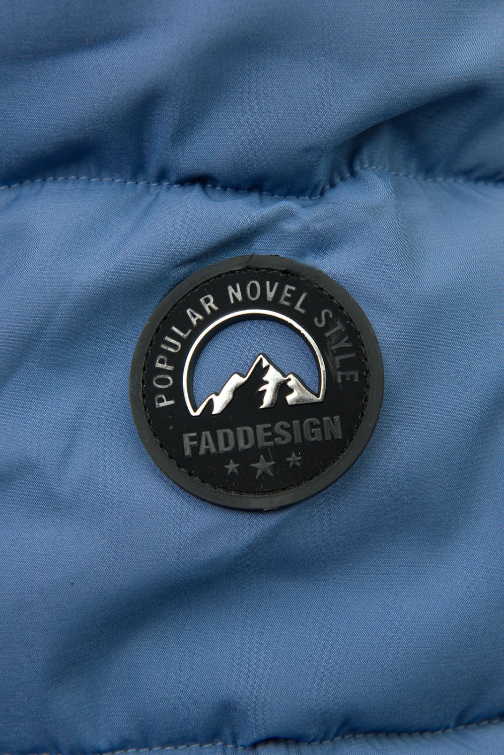 Modrá zimní bunda s kapucí SNOW