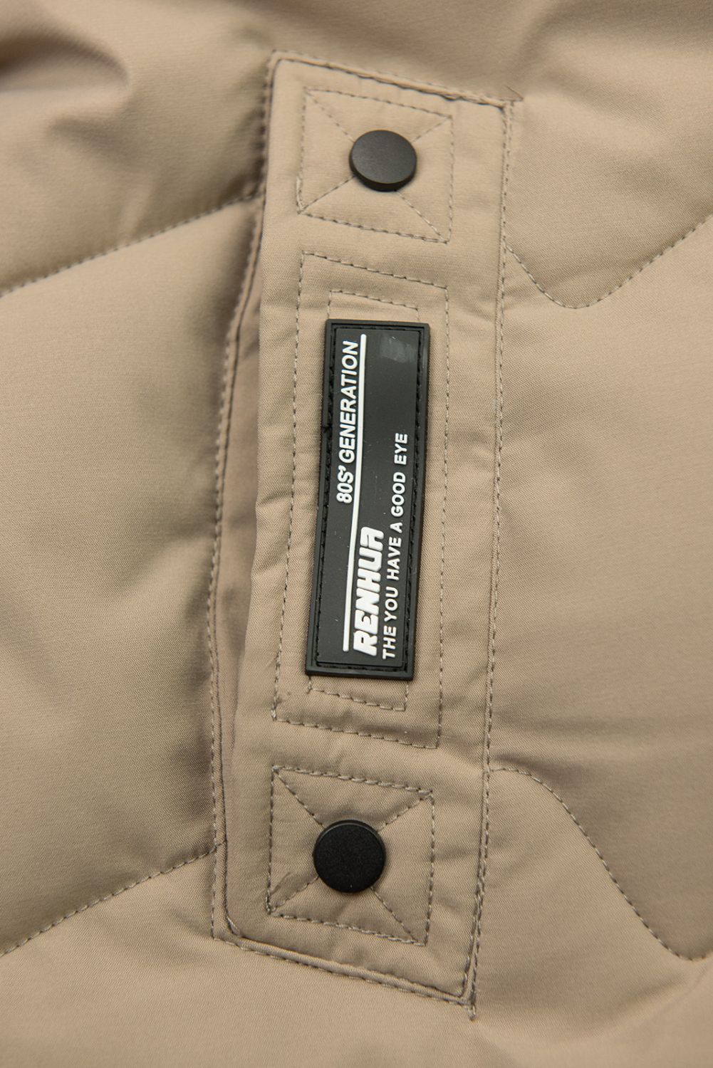 Světle hnědá zimní bunda s kapucí SNOW