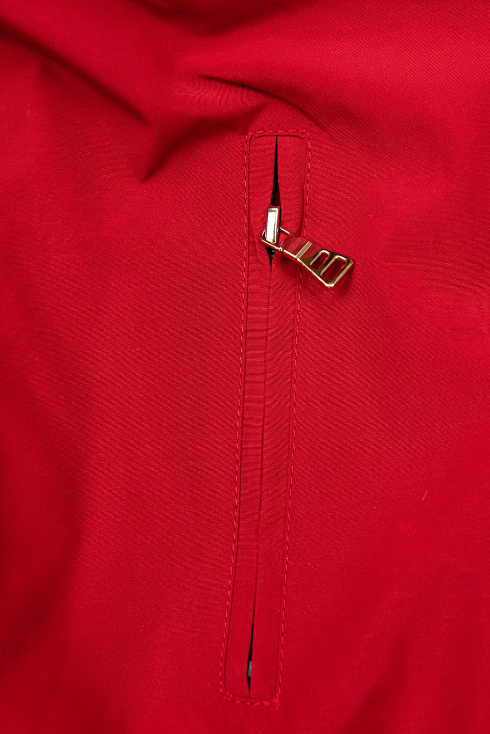 Červená/krémová zimní parka s odnímatelnou podšívkou