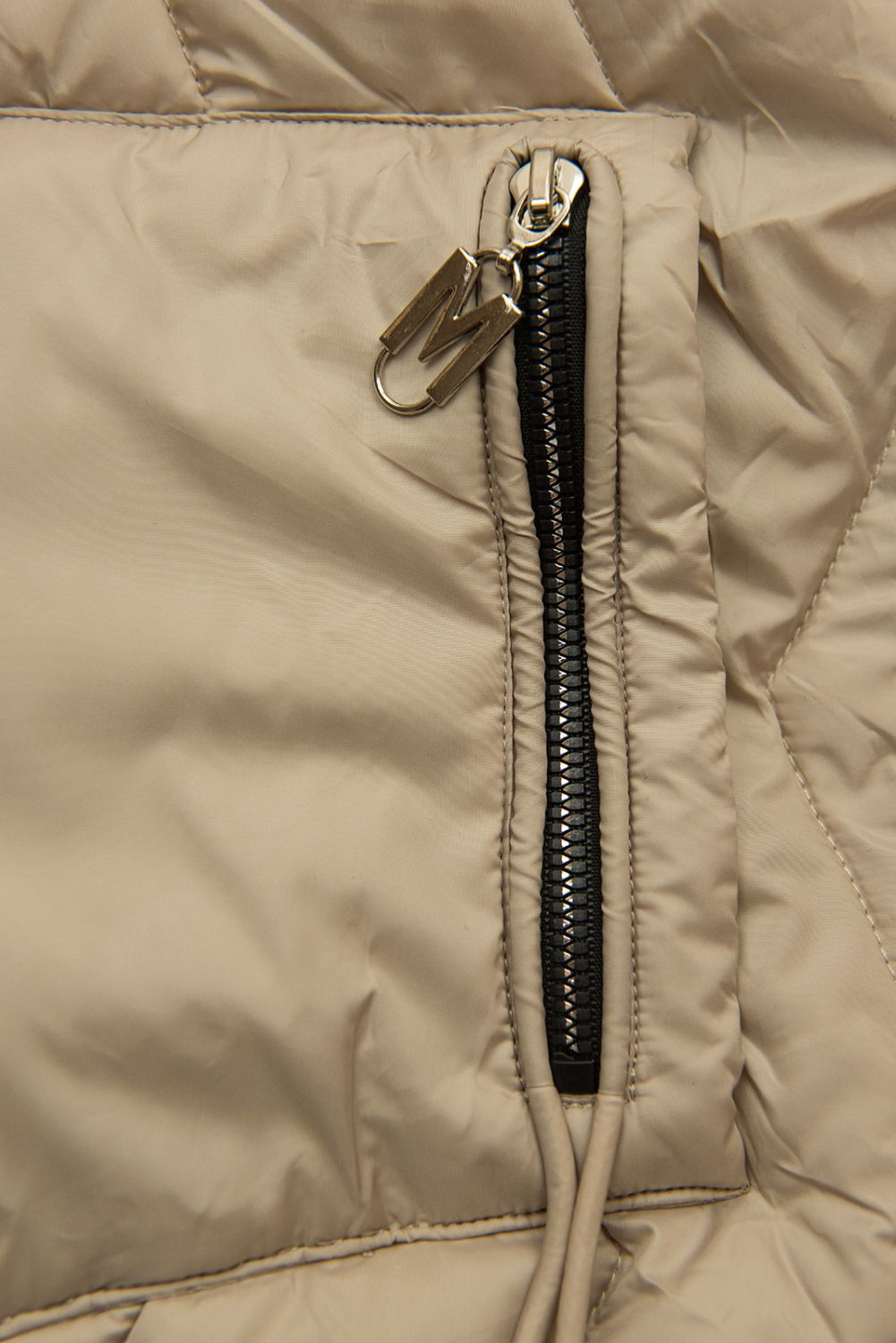 Oboustranná bunda s kapucí béžová