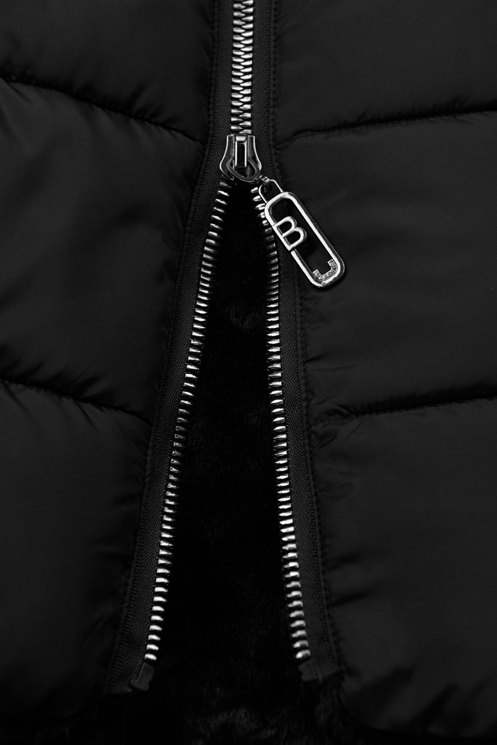 Černá oboustranná zimní bunda