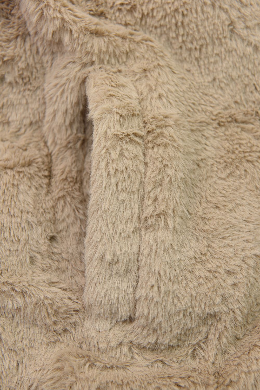 Béžová červená oboustranná zimní bunda