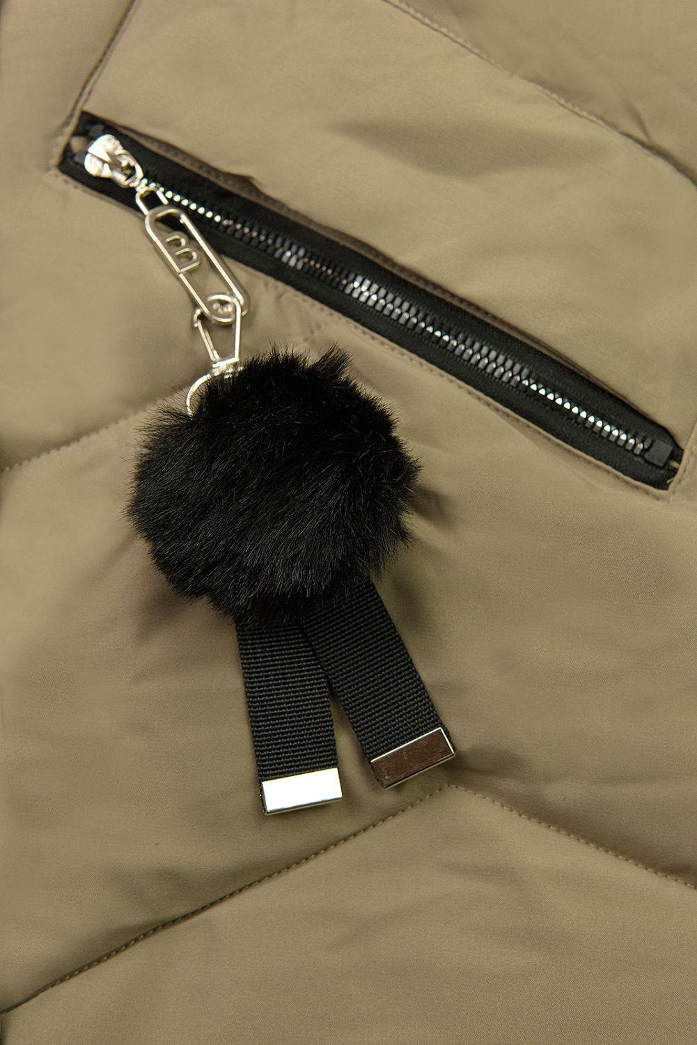 Béžová zimní bunda s kapucí FROST