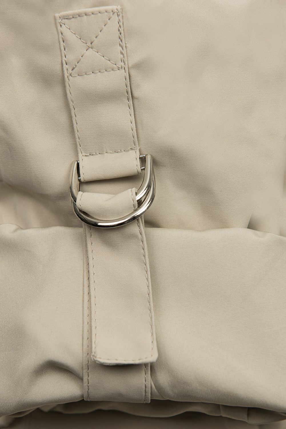 Béžová jarní parka s odepínatelnou kapucí