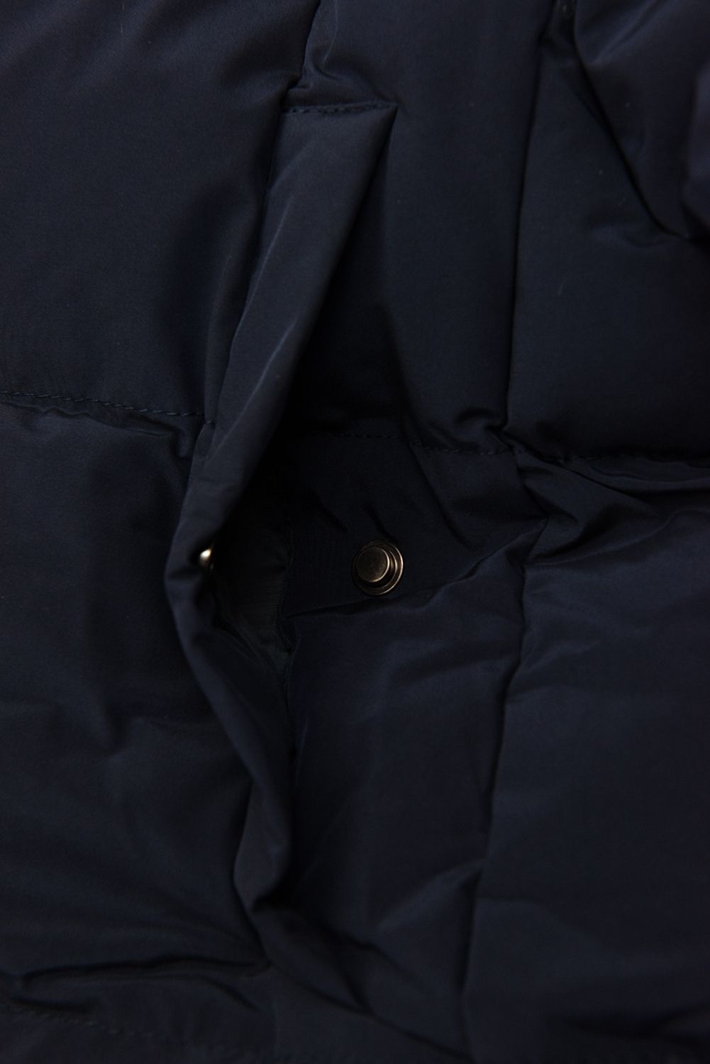 Extra teplá dlouhá zimní bunda v tmavě modré barvě