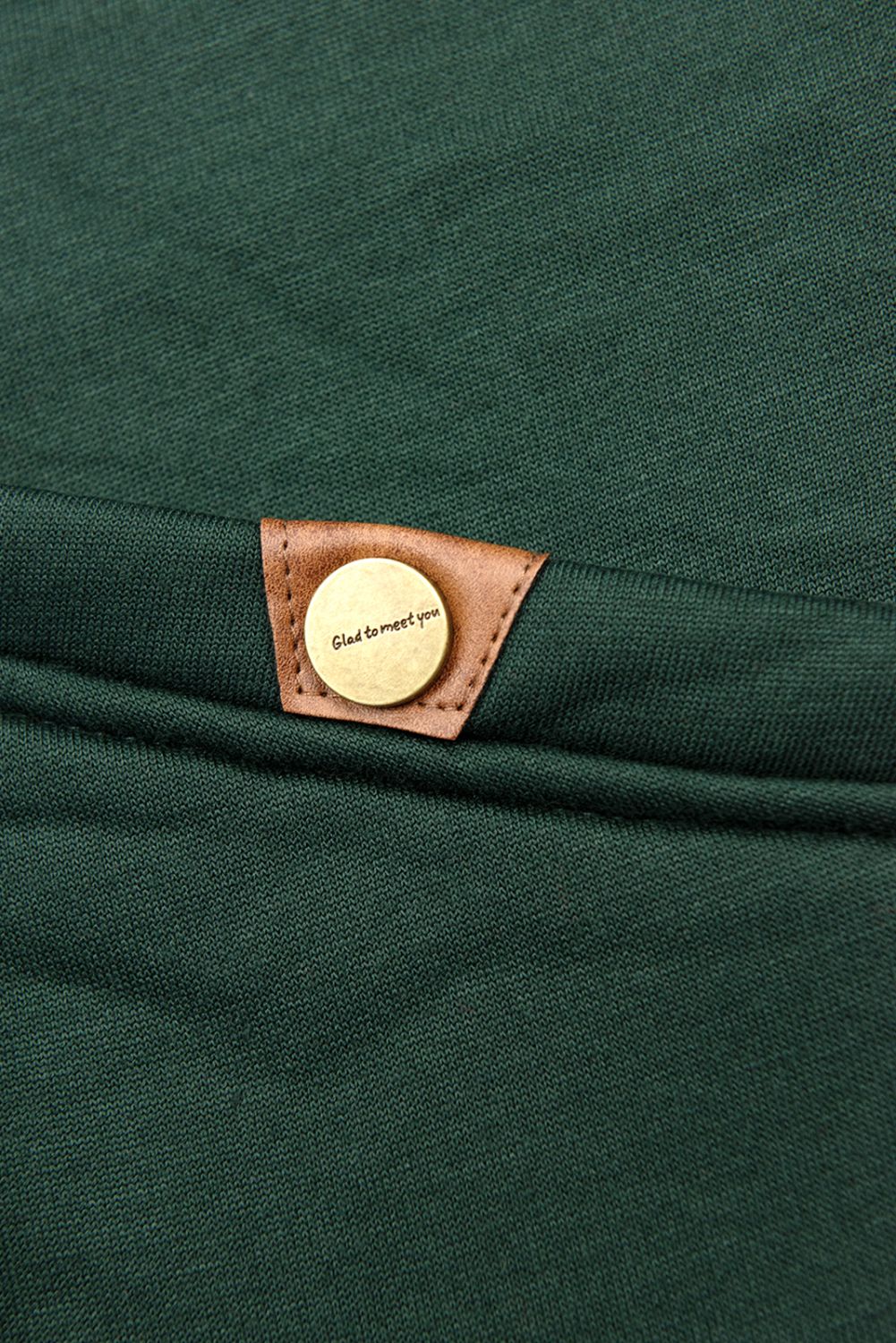 Mikina v prodlouženém střihu tmavě zelená