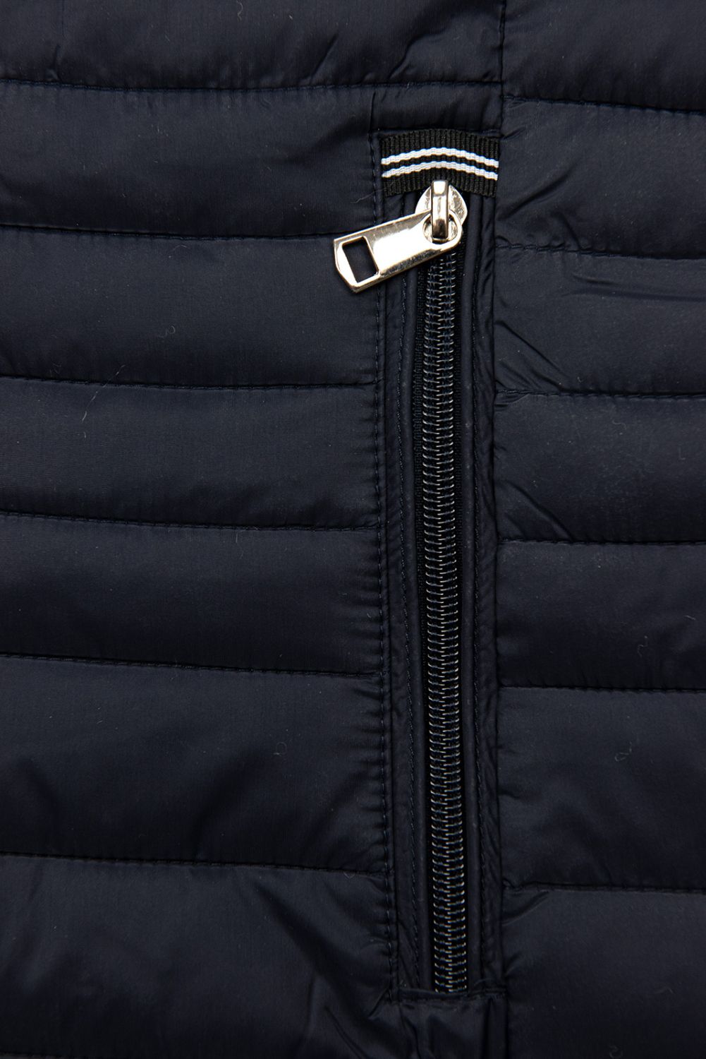 Tmavě modrá prošívaná bunda na přechodné období