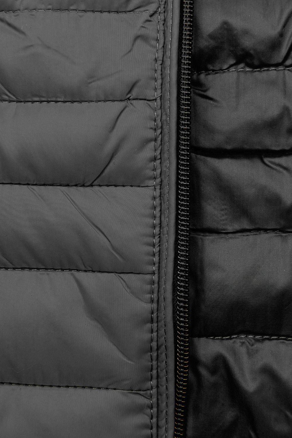 Tmavě šedá prošívaná bunda na přechodné období