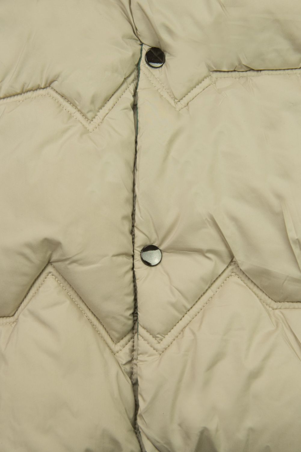 Oboustranný přechodný kabát béžová/zelená